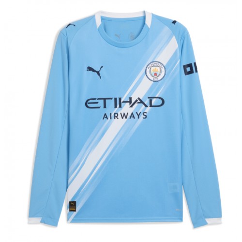Stroje piłkarskie Manchester City Koszulka Podstawowej 2025-26 Długi Rękaw